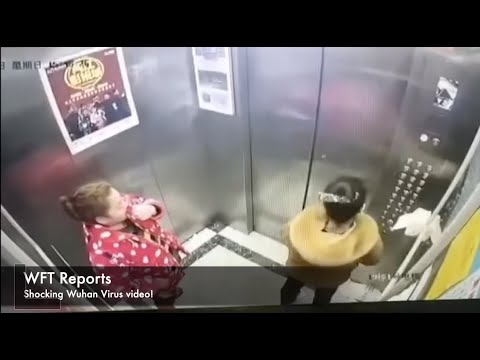 Wuhan virus! Lady in China infecting elevator by spitting in elevator. Will she get arrested?