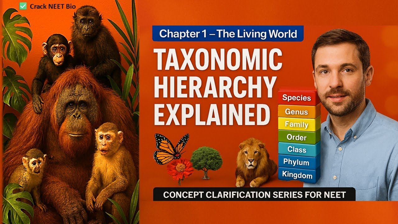 Homo sapiens | Taxonomic Hierarchy Explained |  NEET Concept Clarification 
