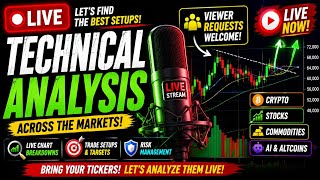 🔴 LIVE Crypto TA & Viewer Requests! Hunting the Best Trade Setups Across the Market