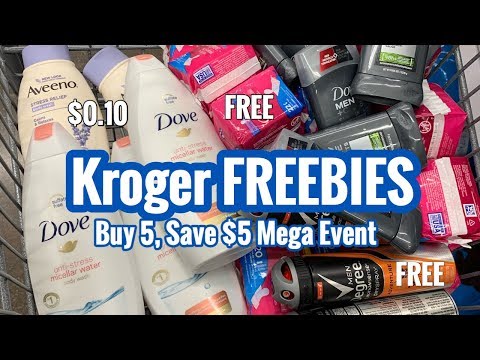 Kroger | Mega Event – Buy 5, Save $5 | FREE Items 🙌🏽 – No Coupons Needed! Move Quick!