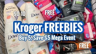 Kroger | Mega Event - Buy 5, Save $5 | FREE Items 🙌🏽 - No Coupons Needed! Move Quick!