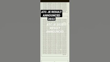 #atcjeresult2022 result update 2022 aai atc je rssult announced