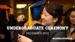 Undergraduate Graduation Ceremony December 2016 - Les Roches Global Hospitality Education