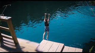 WE WENT CLIFF JUMPING OFF OF A 20 FOOT CLIFF CARRIGAN FARMS QUARRY