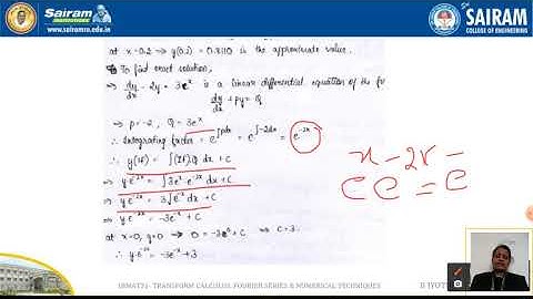 Lecture video_18MAT31_Module 4_Tutorial 1_B Jyothi
