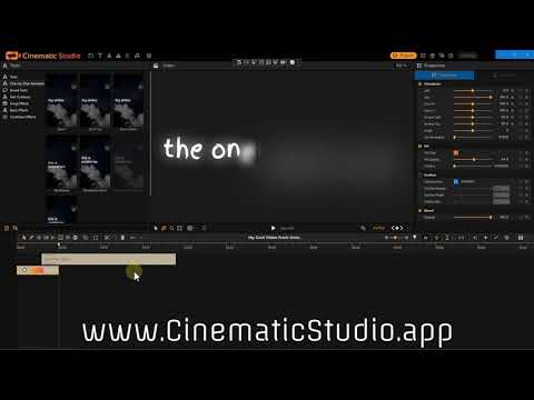 Backspace Texts - in Cinematic Studio (another take)