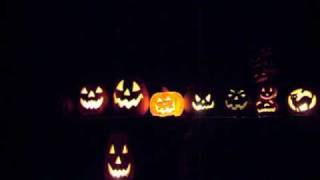 Halloween Lights To Music - Halloween Movie Theme - 2009