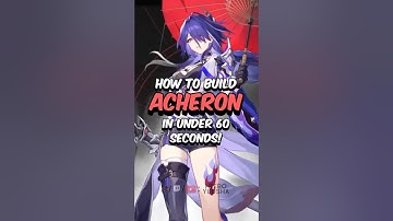 BEST ACHERON BUILD - How to Build Acheron in 60 Seconds #honkaistarrail #starrail #hoyoverse