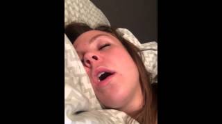 Girlfriend snoring & catching flys