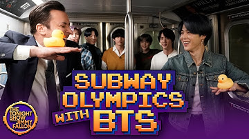 Subway Olympics with BTS | The Tonight Show Starring Jimmy Fallon