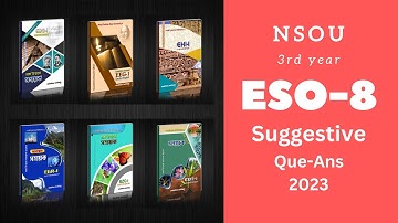 BDP Sociology Paper-8 | ESO-8 |  NSOU Suggestive Notes | Exam 2023 | Netaji Subhas Open University
