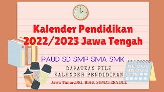 Kalender Pendidikan  2022/2023 Jawa Tengah