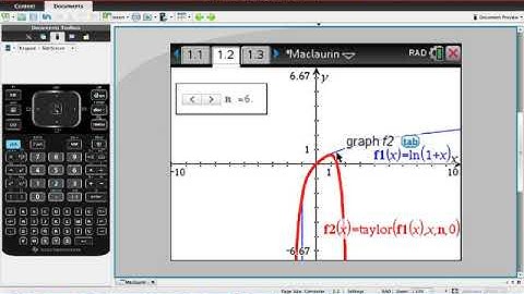 Graphing Maclaurin Polynomials on the TI-Nspire CX CAS Graphing Calculator
