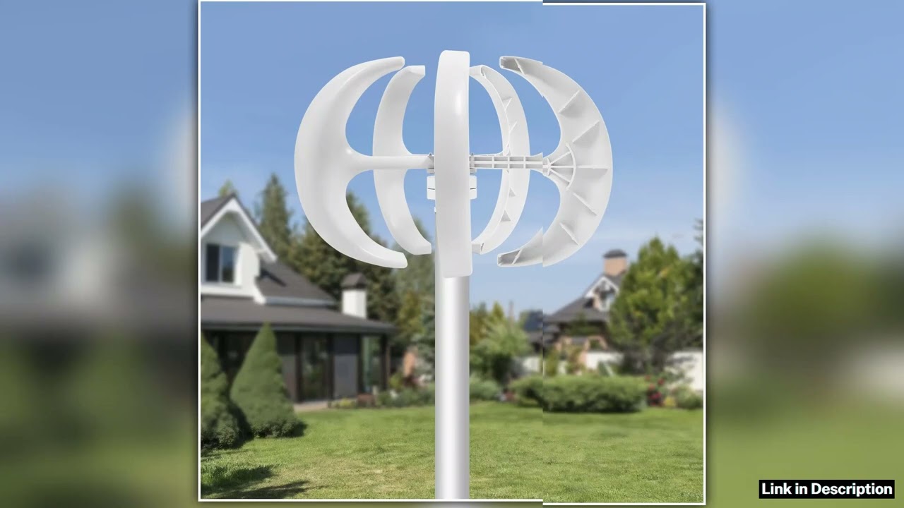 5 Blades Lantern Wind Turbine Nylon Fiber Windmill Generator PMGMLG Motor Flange Plate Controller