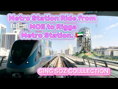 METRO JOURNEY:MALL OF EMIRATES TO RIGGA METRO STATION.🇦🇪 ​⁠​@metrostation @gingsozcollection