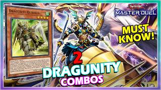 2 DRAGUNITY MUST KNOW COMBOS FT. NEW SUPPORT IN YUGIOH MASTER DUEL