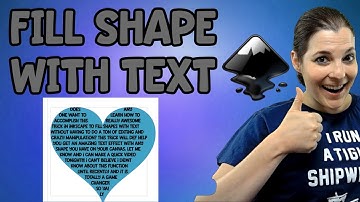 How to fill Shapes with Text in Inkscape - Inkscape SVG Tutorials