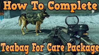 Call of Duty Ghosts How To Teabag For A Care Package! ( Humiliate Field Orders )