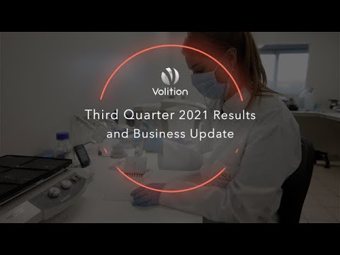 VolitionRx Limited Announces Third Quarter 2021 Financial Results and Business Update