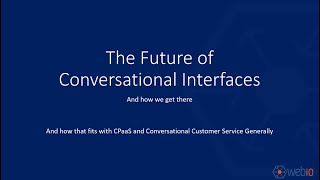 Future of Conversational Interfaces Preview Snippet