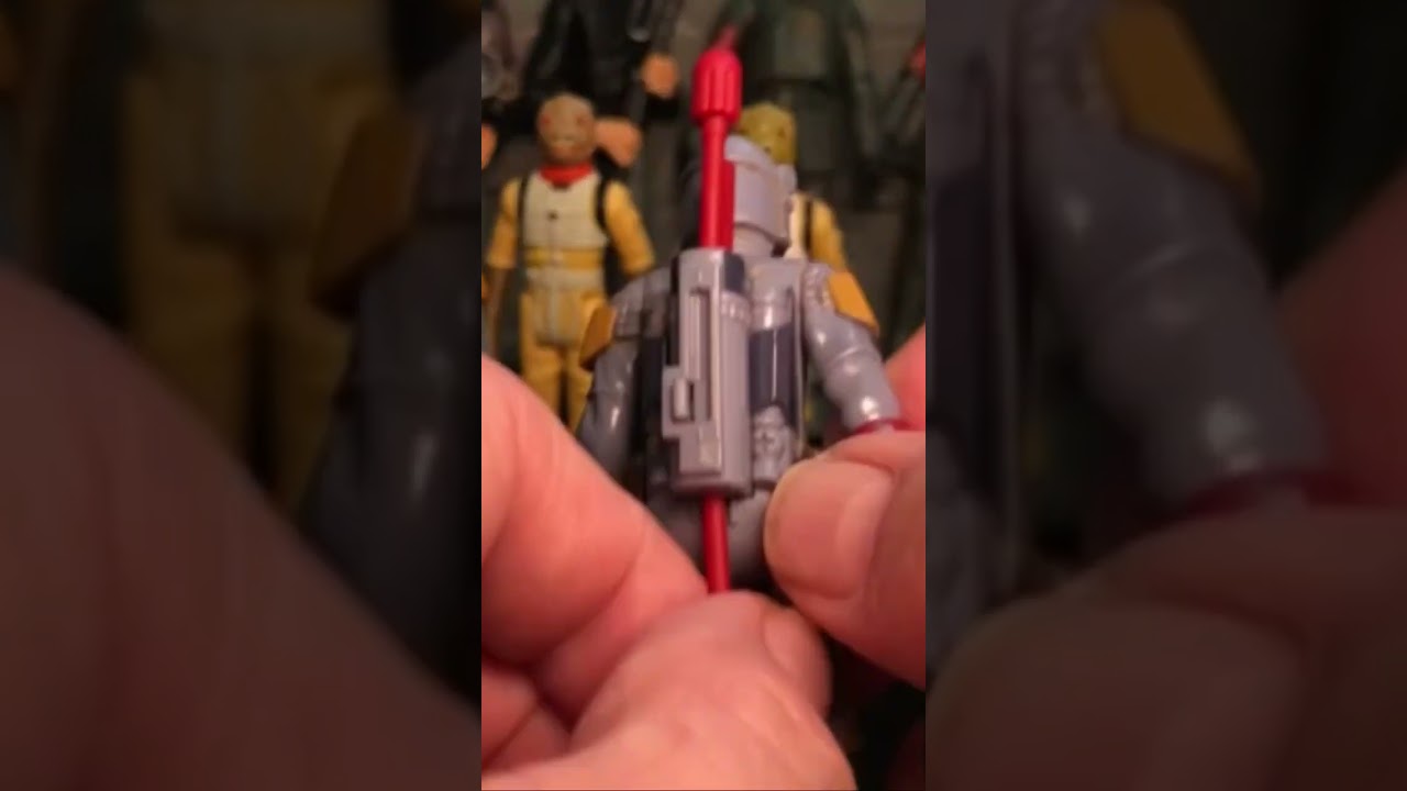 Rocket Firing Boba Fett Kenner Hasbro Star Wars Action Figure oops! 