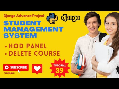 Delete Course (Backend) | Python Django Tutorial | Student Management System in Hindi