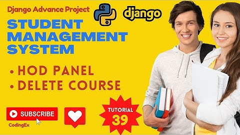 Delete Course (Backend) | Python Django Tutorial | Student Management System in Hindi