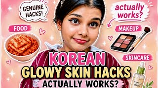Korean 🇰🇷 simple  Skin Hacks I tried ✨👀 (Podcast)