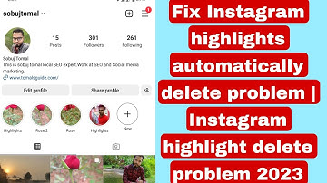 Fix Instagram highlight automatically deleted problem | Instagram highlight delete problem 2023