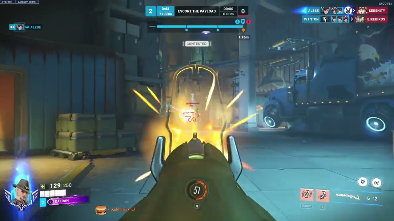 Dafran AS Ashe = HUMAN AIMBOT! OVERWATCH 2 TOP 500 SEASON 19