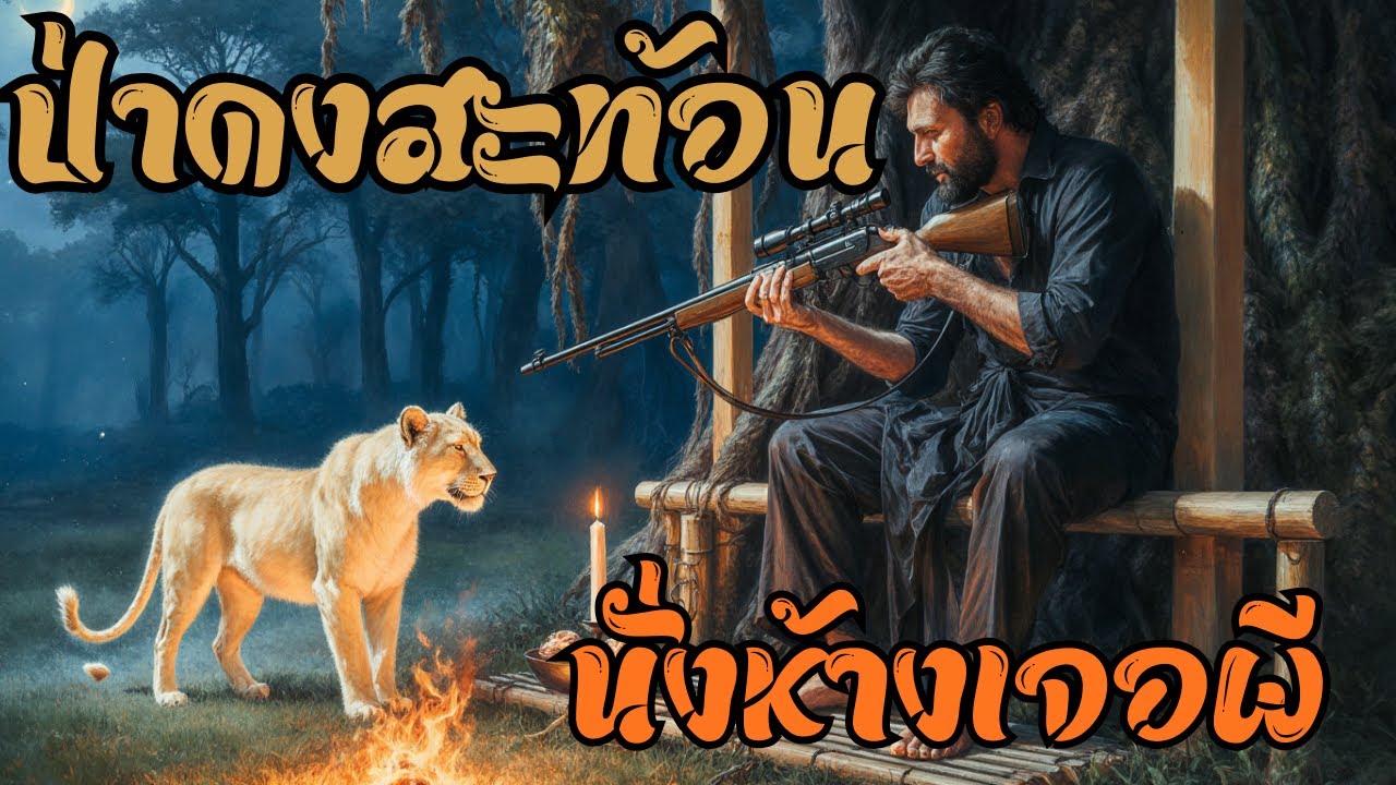 พรานพร้อมนั่งห้างป่าดงสะท้อนคนเดียว!! คืนนั้นเจอเสือสมิงตัวจริง…เกือบไม่รอดกลับบ้าน เรื่องจริง