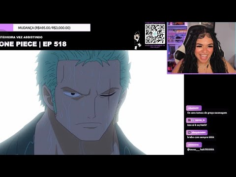NATHALIA REAGINDO ZORO CORTA UM NAVIO NO MEIO| SABAODY TIME SKIP | ONE ...