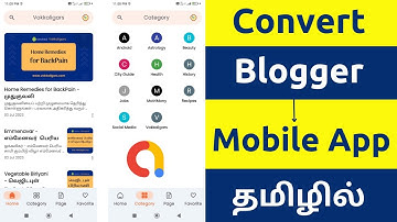 Convert Google Blogger into Native Mobile Application with Google AdMob Ads | Tamil | Free Blogspot
