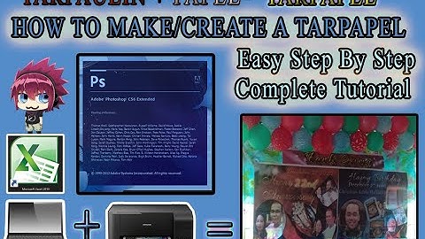 HOW TO CREATE/MAKE A TARPAPEL USING EXCEL & PHOTOSHOP IN TAGALOG|STEP BY STEP COMPLETE TUTORIAL 2021
