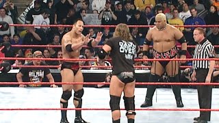 The Rock W Triple H Stephanie Mcmahon Vs Rikishi W Stone Cold Steve Austin - Raw Is War