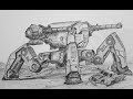 How to draw raijin war robots
