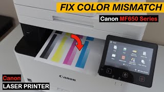 How To Fix Canon Laser Printer Color Mismatch - Canon imageclass MF650 Series Printer.