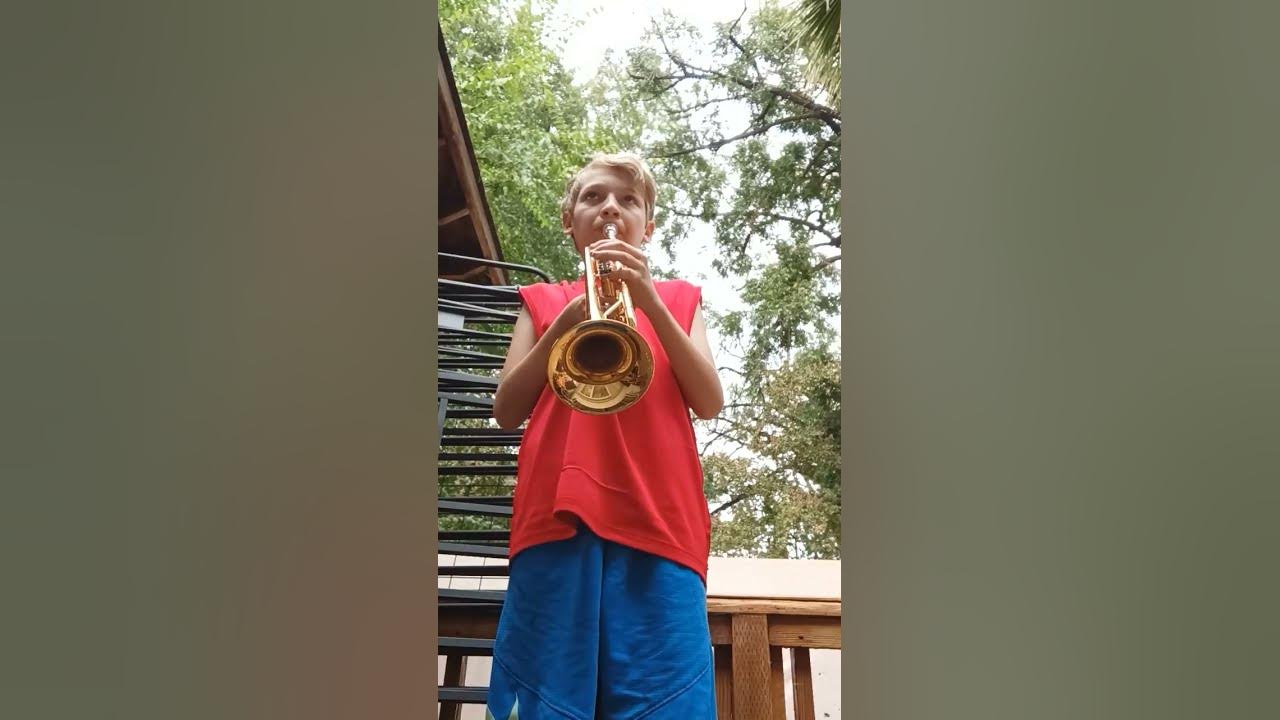 me trying to play Darth Vader theme song on trumpet loop