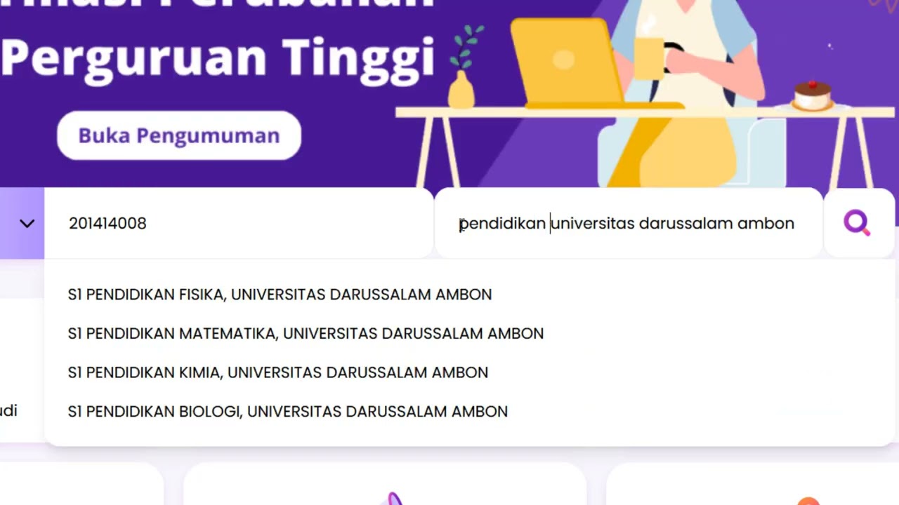 Latest Update on Student Data Search on the PD DIKTI Page