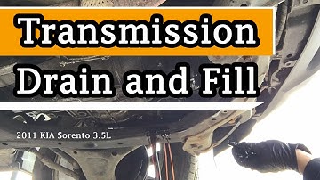 Transmission Drain and Fill: 2011 KIA Sorento 3.5L Engine