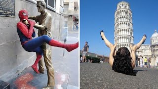 People Who Made The Absolute Most Of A Photo With A Statue And Ended Up Online