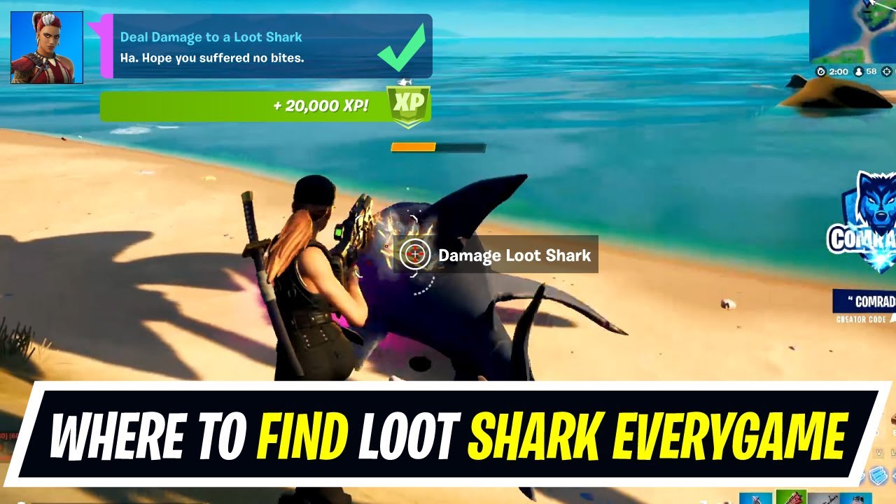 Where to find Loot Shark every game Deal Damage to a Loot Shark