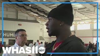 Louisville Pro Day | Chris Bell shares knee rehab update