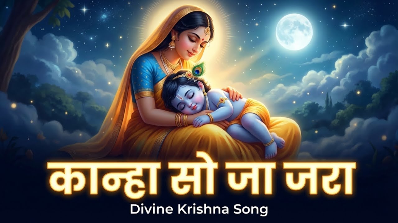 Kanha So Ja Zara 😴🙏 | Krishna Lullaby Bhajan | Peaceful • Devotional • Sleep Song