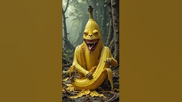 Banana Monster in forest #monsteranimation #animation #3d #aivideo #aiartist #aiart