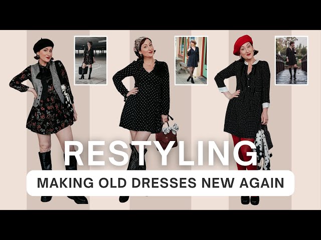 Restyling & Rewearing: Making Old Dresses New Again #analuisany - YouTube
