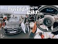 buying a new car vlog *car tour & decorate with me* // 2021 mercedes-benz cla 180