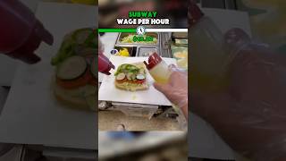 💰 How Much Does a Subway Worker Make Per Hour?🥪🤵‍♂️#job #money #subway #food