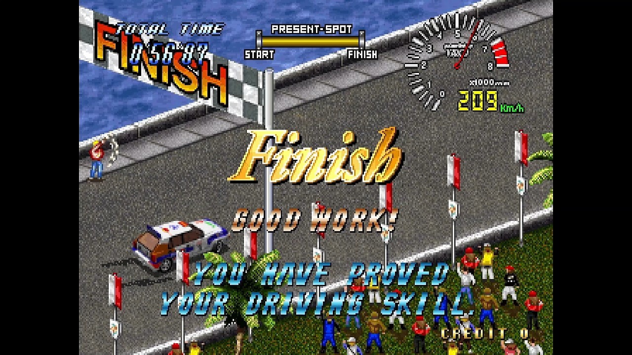 Drift Out '94 - The Hard Order (1994) Arcade Original Gameplay | Visco