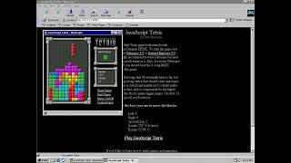 JavaScript Tetris (1998, Netscape)